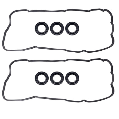 HiSport Valve Cover Gasket Set - Compatible with Lexus ES300 ES330 RX300 RX330 RX400h Compatible with Toyota: Avalon Camry Highlander Sienna Solara 3.0L 3.3L 1999-2008 - Replace VS50588R