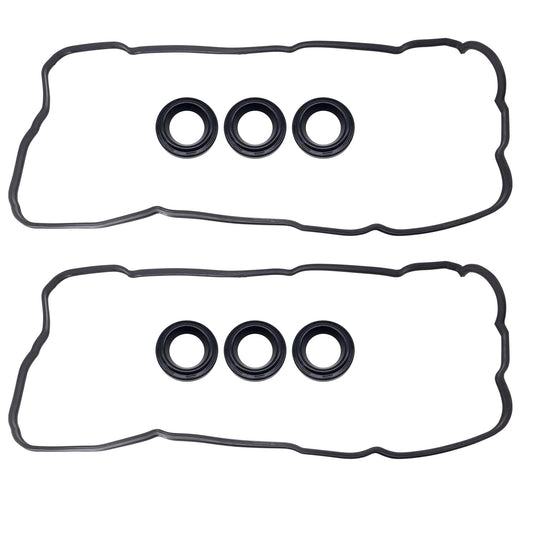 HiSport Valve Cover Gasket Set - Compatible with Lexus ES300 ES330 RX300 RX330 RX400h Compatible with Toyota: Avalon Camry Highlander Sienna Solara 3.0L 3.3L 1999-2008 - Replace VS50588R