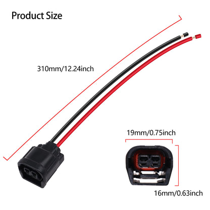 HiSport LED Foglight Harness Repair Connector Plug Pigtail Compatible with Honda Accord 2016 2017