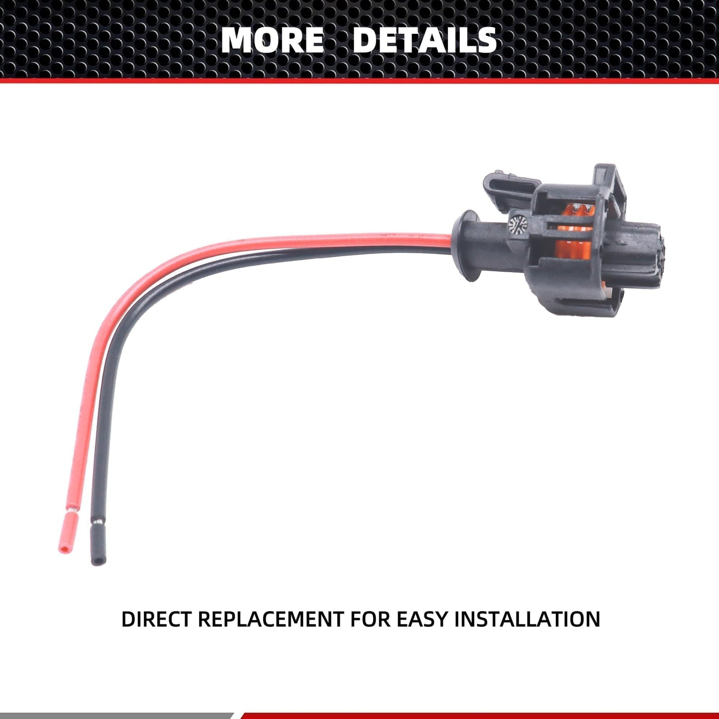 HiSport S1024 Engine Coolant Temperature Sensor Connector Compatible with Buick, Cadillac, Chevrolet Chevy, GMC, Hyundai, Kia, Pontiac, Porsche, Saab, Saturn, Suzuki