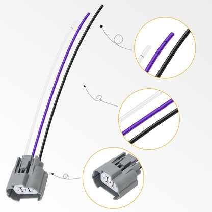 HiSport 645-916 Speed Sensor Connector Compatible with Honda Accord 1992-1997, Civic 1992-1995, Del Sol 1993-1997, Odyssey 1995-1998, Prelude 1993-2001, Acura CL 1997, NSX 1993-2000, TL 1999 2000