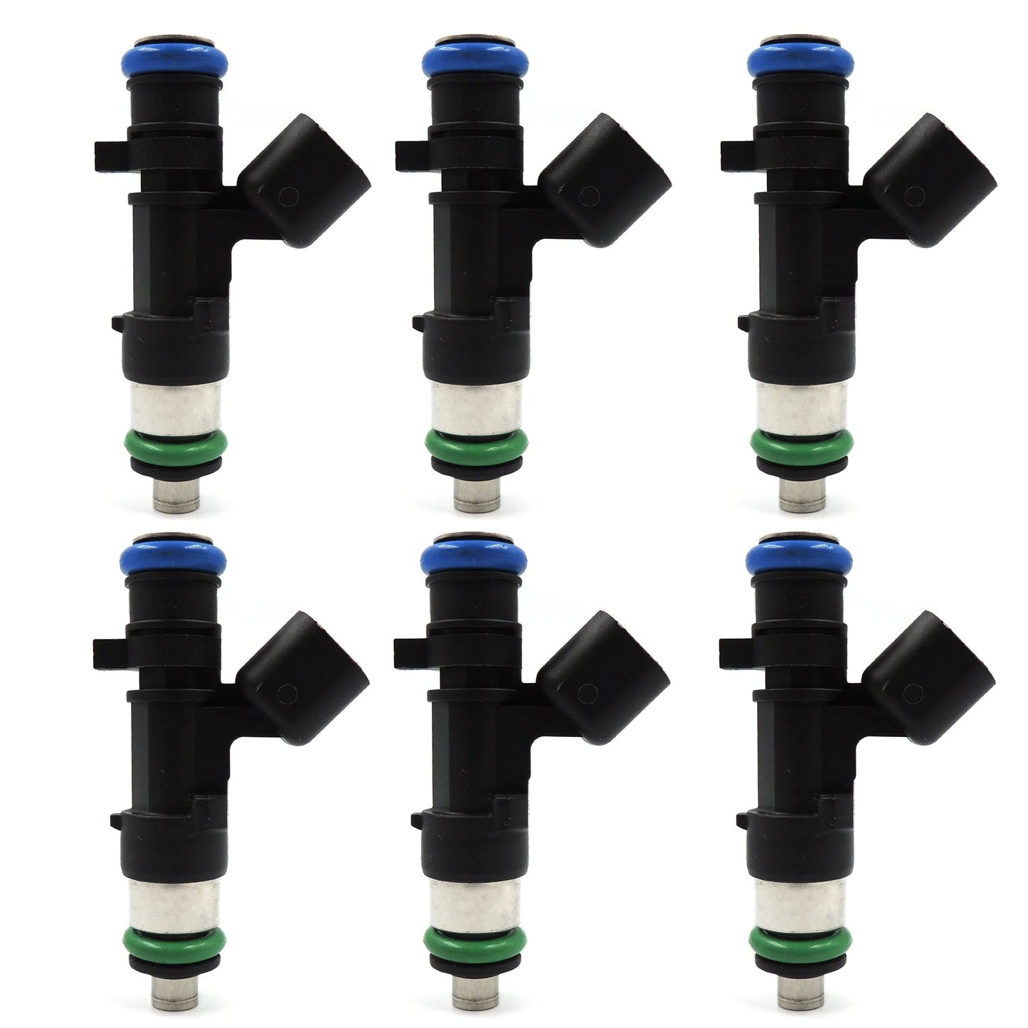 HiSport Fuel Injector 6 PCS 0280158028 04591986AA Compatible with Chrysler 300 V6 2.7L 3.5L 2005-2010,Compatible with Dodge Avanger Magnum 2.7L 3.5L