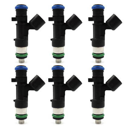 HiSport Fuel Injector 6 PCS 0280158028 04591986AA Compatible with Chrysler 300 V6 2.7L 3.5L 2005-2010,Compatible with Dodge Avanger Magnum 2.7L 3.5L