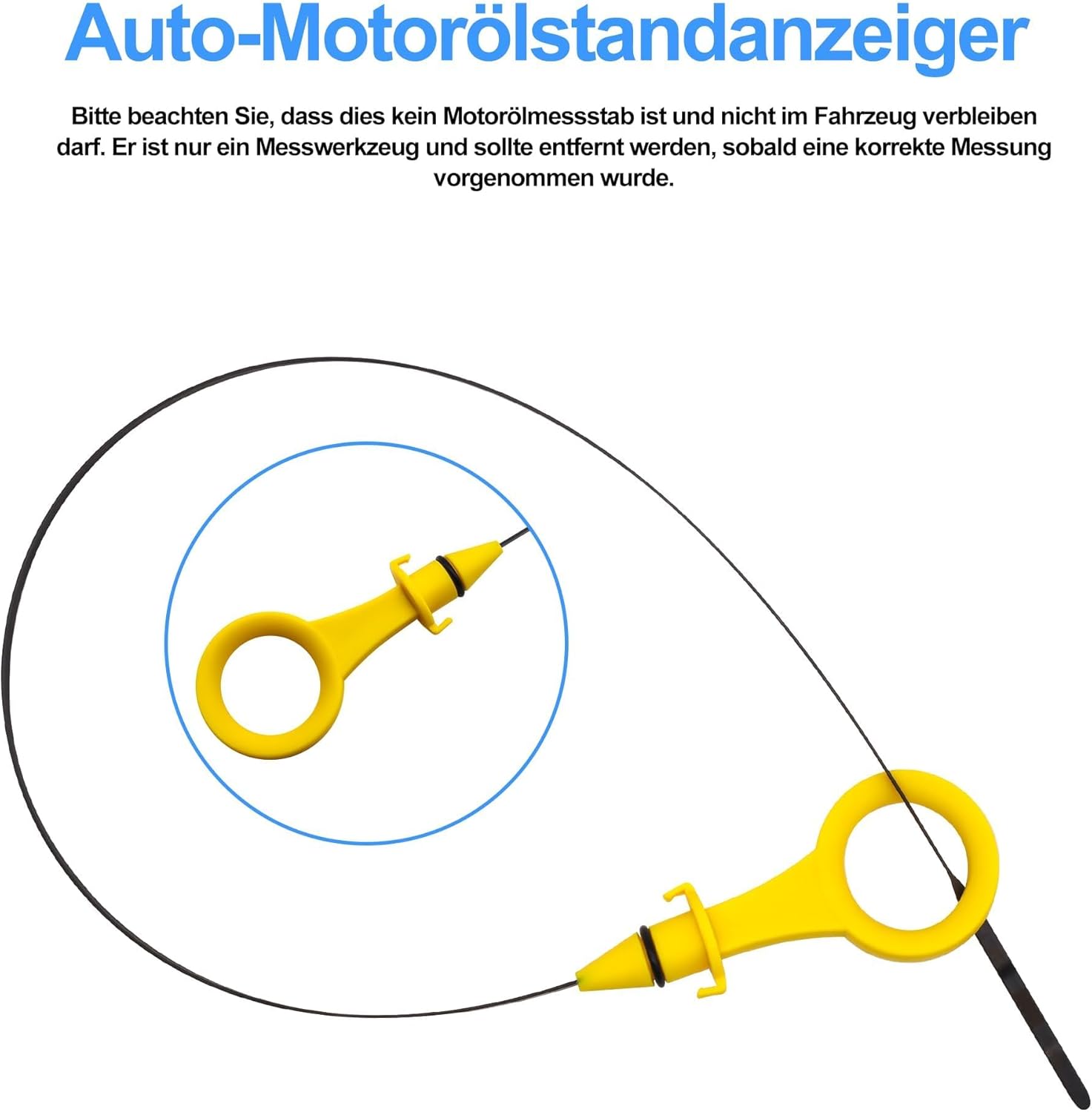 HISports Ölmessstab，Getriebe Peilstab，Automatikgetriebeöl Ölpeilstab， 06H115611E 06J115611F Kompatibel mit Audi A4/A5 Quattro 2.0T General 2008-2017 Motorölmessstab Autozubehör