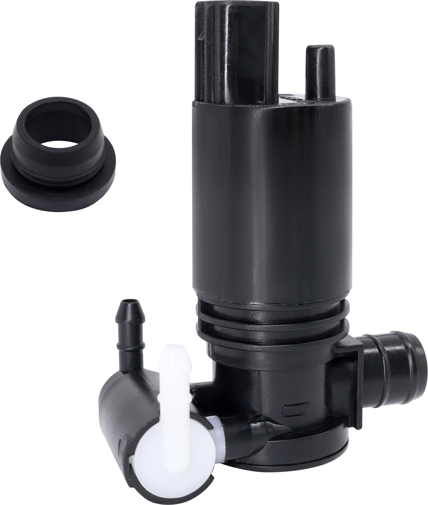 HiSport 8A61-17K624-AA Windshield Washer Pump - Compatible with Ford Explorer Fiesta Edge Flex Compatible with Transit Connect Taurus X Lincoln MKT MKX 2007-2015