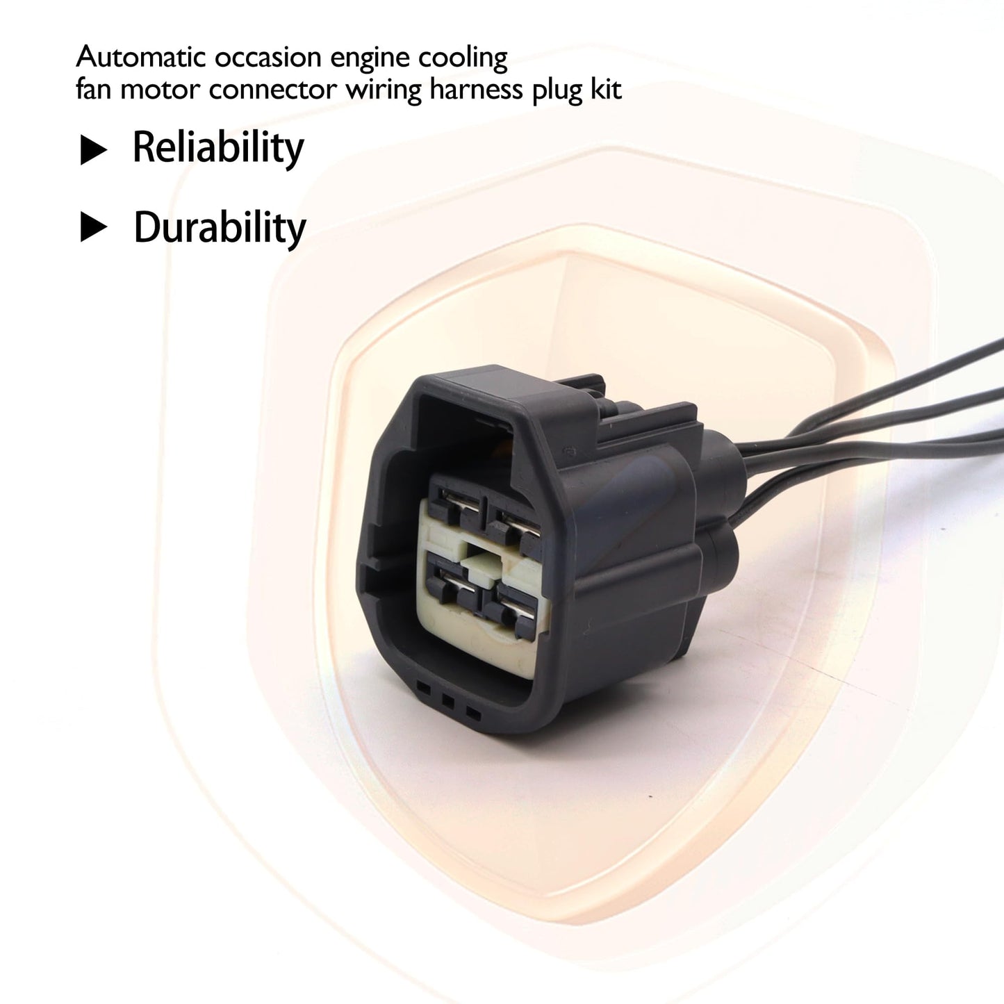 HiSport WPT1343 Engine Cooling Fan Motor Connector Compatible with Ford E-350 E-450 Expedition Explorer F-150 F-250 F-350 F-450 Super Duty Mustang Transit 150 250 350 2010-2015 Replace DU2Z14S411ABA