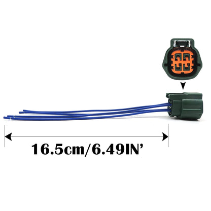 HiSport 4 pin 4-Way 4 Wire Connector for O2 Sensor Compatible with Nissan Altima 2002-2007,Sentra 2002-2006,Frontier 2005-2019,Titan 2004-2015 Replace RS04FG