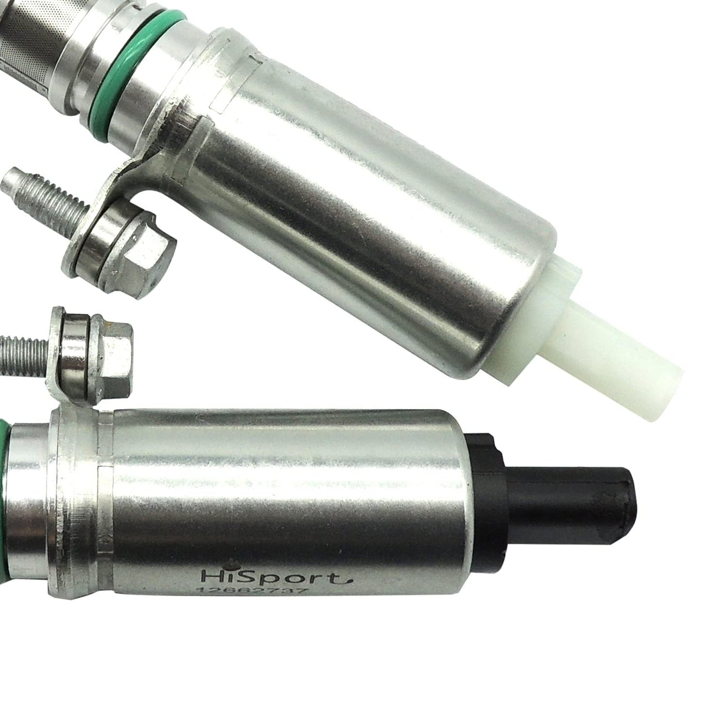 HiSport 12627117 2 PCS Engine Oil Control Variable Valve Timing VVT Solenoid Camshaft Compatible with Buick Envision Regal, Cadillac ATS CT6 CTS, Chevrolet Blazer Camaro, GMC Acadia Canyon Terrain