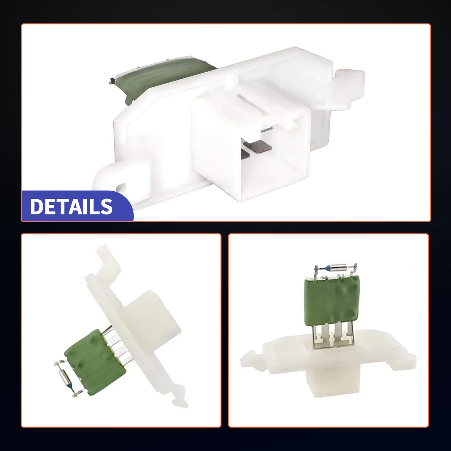 HiSport AV1Z18591A HVAC Blower Motor Resistor Compatible with Ford Escape 2015-2019,Fiesta 2014-2019,Focus 2012-2018,Ikon 2014-2015,Transit 2015-2020,Transit 150 250 350,Transit Connect,Transit Custom