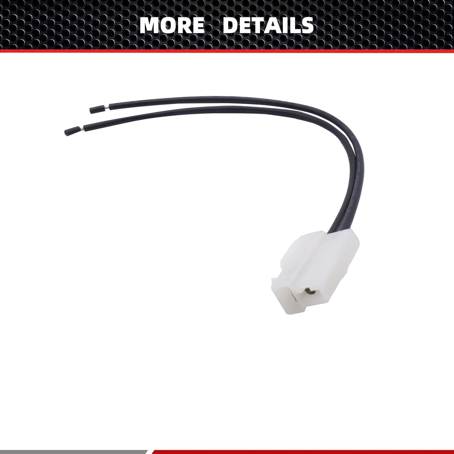 HiSport DAC072 Alternator Connector Pigtail Plug Repair Wire/Wiring Harness Compatible with Nippondenso Kubota 2 Way