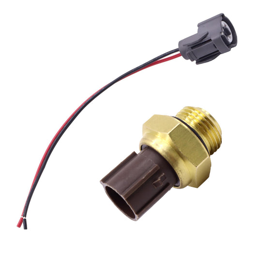 HiSport 37760-P00-003 Radiator Coolant Fan Switch with Connector Pigtail Harness - Compatible with Honda Odyssey CR-V Civic Acura 1994-2005 - Replaces 37870-PJ7-003 37760-PHM-004A