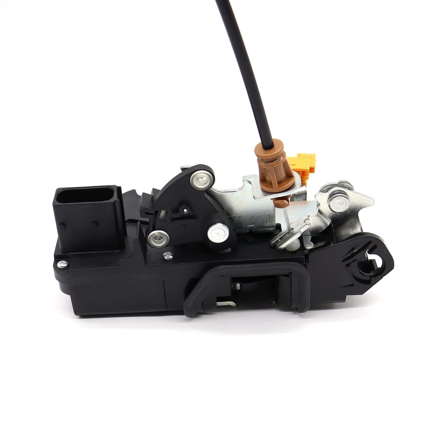 HiSport 22862028 Power Door Lock Latch Actuator with Cable Front Left Driver Side - Compatible with Chevy Silverado 1500 2500HD 3500HD GMC Sierra 2010-2014 - Replaces 931920