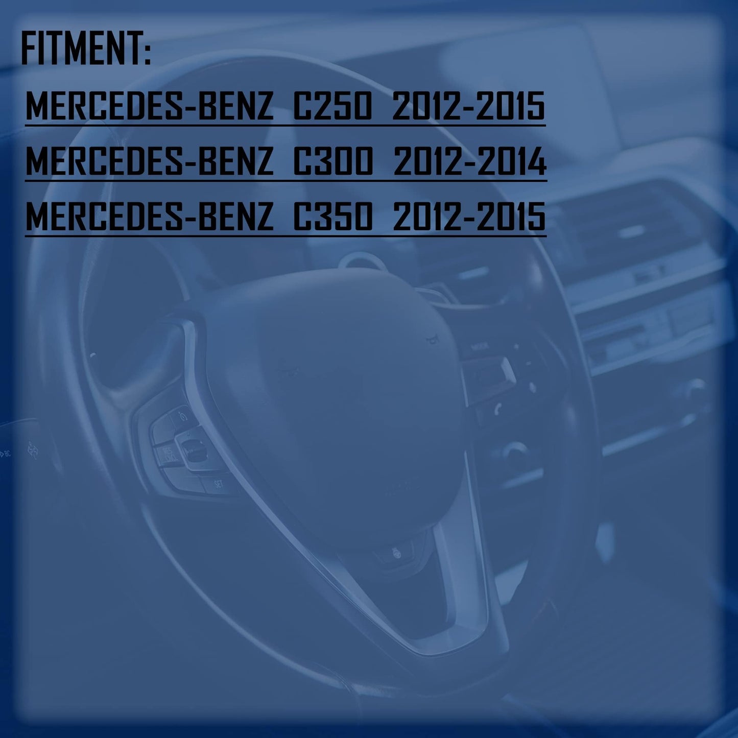 HiSport ALS2688 2PCS Front L/R ABS Wheel Speed Sensor, Compatible with Mercedes-Benz C250 C300 C350 2012, 2013, 2014, 2015 Replace 2049057900, 2049052905, 2049054305