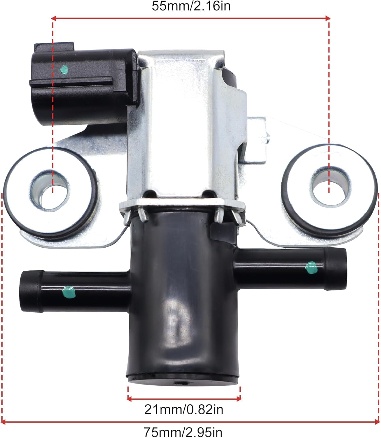 HiSport Vapor Canister Purge Solenoid Valve Compatible with Nissan Sentra 2007-2017, Infiniti FX50 JX35 QX60 QX70, Rogue 2008-2017, Altima, Pathfinder, Murano, GT-R, Maxima Replaces 911-509