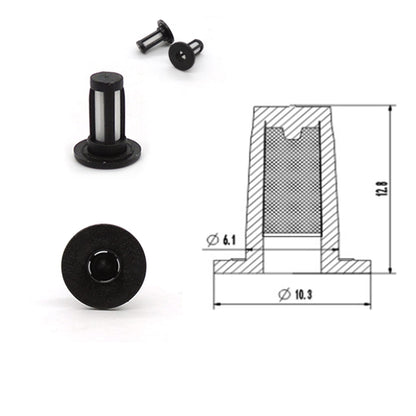 HiSport Fuel Injector Seal Kits Filter Baskets Universal Repair Set HSFISCF106H [50 Set]