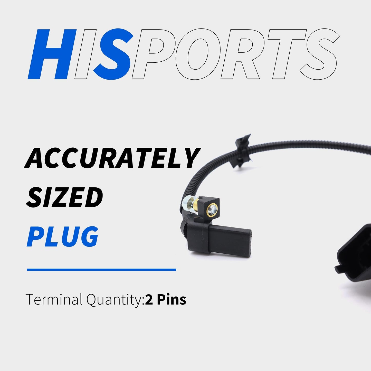 HiSport PC885 Engine Crankshaft Position Sensor Compatible with Chevrolet Cruze 2010, 2011, 2012, 2013, 2014, 2015 Cruze Limited 2016 Sonic 2012, 2013, 2014, 2015, 2016, 2017, 2018