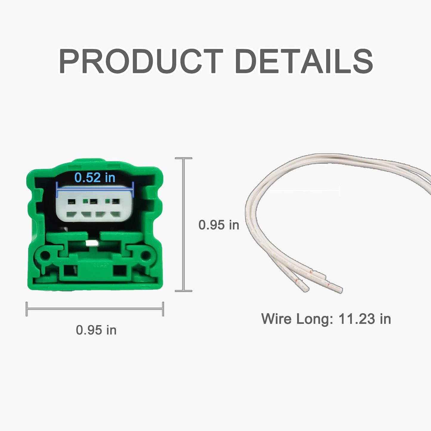 HiSport Camshaft Position Sensor CPS Connector Plug Pigtail Wire Wiring Harness Compatible with Nissan Altima Maxima Sentra Murano, Infiniti VQ35DE 3.5L Replacement for 23731-5M010,23731-6J90B