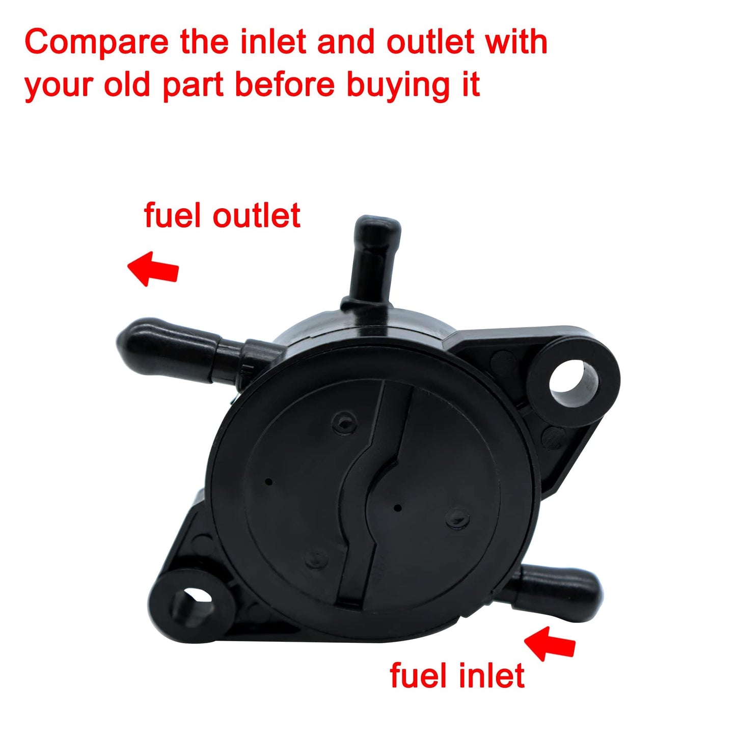 HiSport 49040-7008 Fuel Pump with Filter - Compatible with Kawasaki FR541V FR600V FR651V FR691V FR730V FS481V FS541V FS600V FS651V FS691V FS730V and John Deere 636M 647A Z445 - Replaces 49040-0770