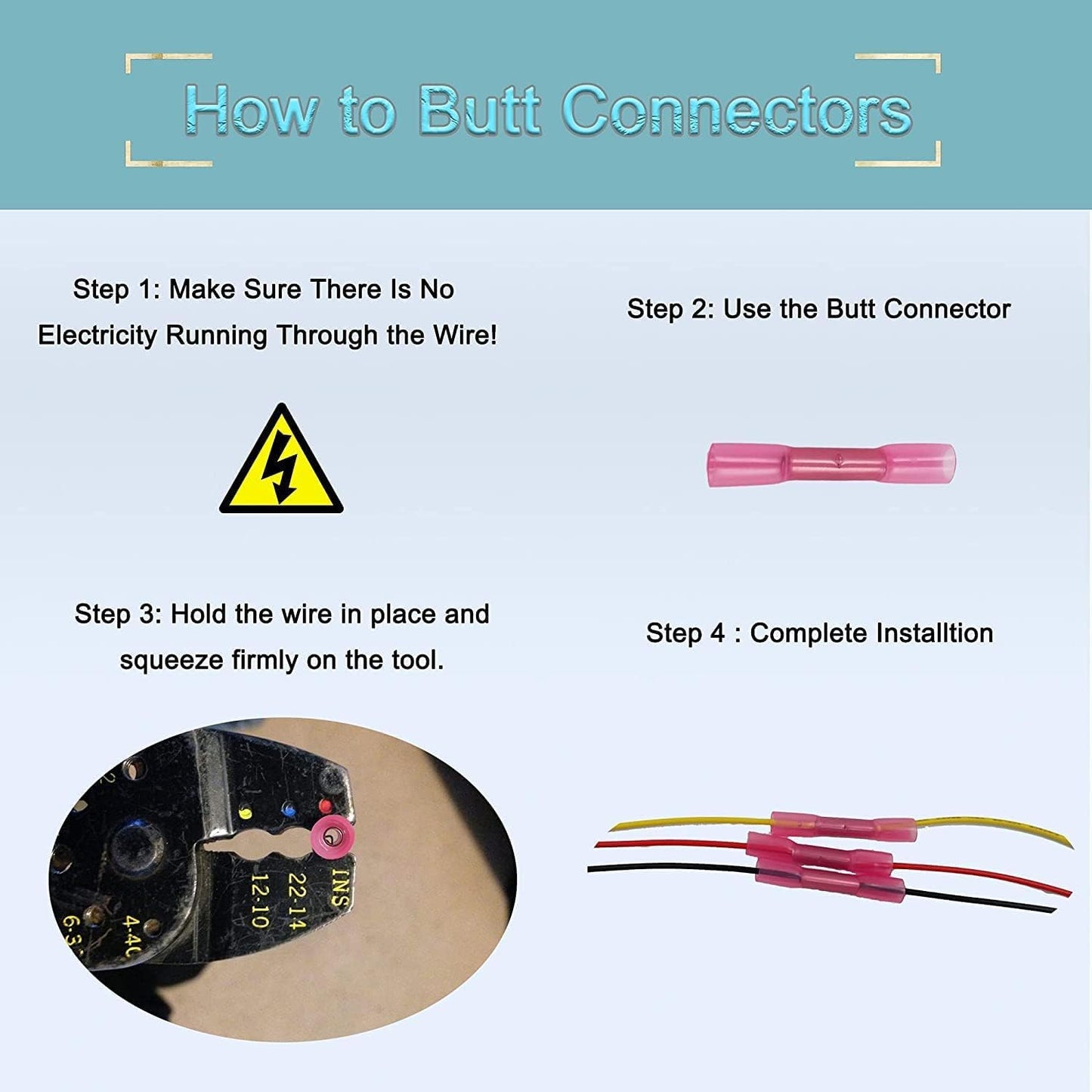 HiSport 5PACK Accessory Power Lead Connector Plug Pigtail Wire Wiring Kit Reliable Transmission Compatible with Yamaha Wolverine RMAX 850 X2 X4 RMAX2 RMAX4 YXE70 Replace Accessories B4J-H25B0-V0-00