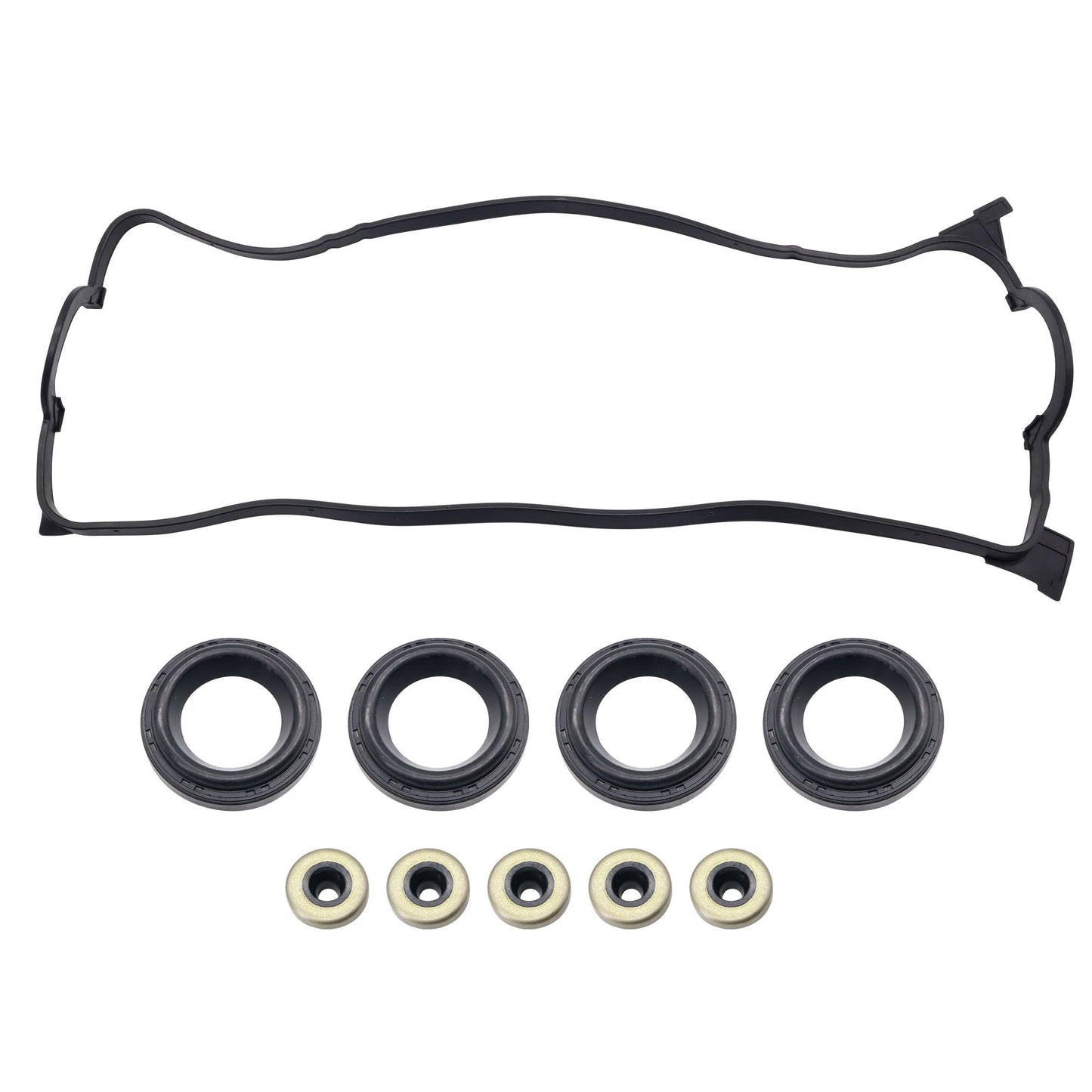 HiSport Valve Cover Gasket Set - Compatible with Acura 1997-2000 EL. Compatible with Honda 1992-2000 Civic 1.5L Honda 1993-1997 Civic del Sol - Replace VS50499R