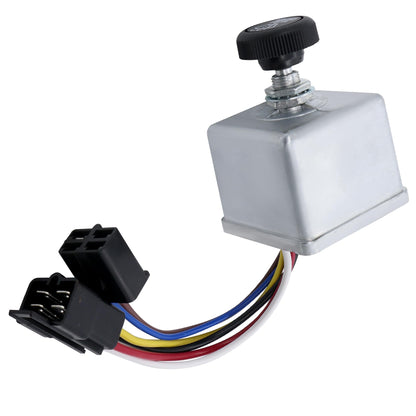 HiSport 75600-26/7560026 Wiper Switch with Knob Compatible with Peterbilt 300 Series 6-Lead Knob Wiper Switch Control Replace 220 378 379 387