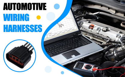 HiSport WPT688 WPT 688 HVAC Blower Motor Resistor Connector Wire Harness Pigtail S1763 14 AWG Compatible with Ford F-150 2009-2014