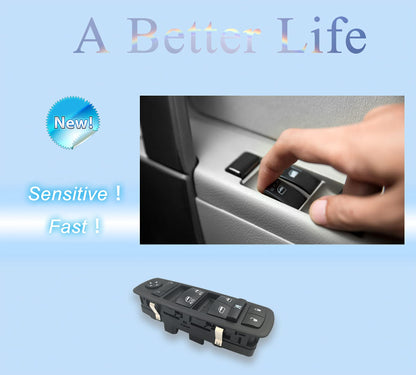 HiSport Power Window Switch Driver Side Compatible with Chrysler Town & Country 2008 2009, Replacement for Dodge Grand Caravan 2008 2009, 3.3L 3.8L 4L 4602535AC 4602535AD 4602535AE 4602535AF