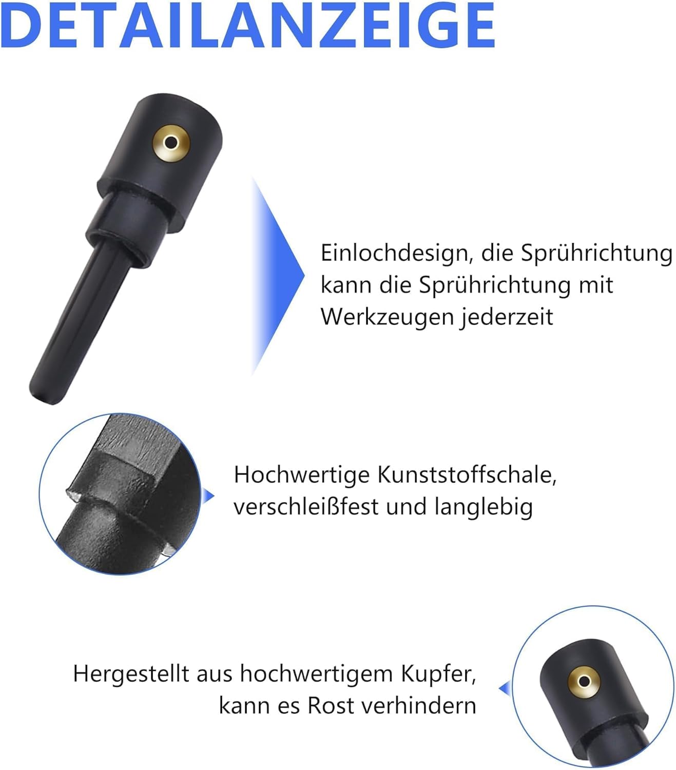 HISports Heckscheibenwischer düse 3B9955985A Hinten Scheibenwischerwaschdüse,2 Stück scheibenwaschdüse Auto Spritzdüse Hinten Waschdüsen,Kompatibel mit Seat 3B9955985