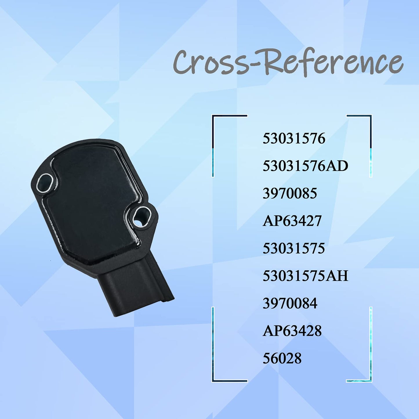 HiSport Throttle Position Sensor TPS - Compatible with Dodge Ram 2500, 3500 1998-2004 - 5.9L Replace 53031576AD,53031575,5015186AA Cummins Engine 98, 99, 01, 00, 02, 03, 04