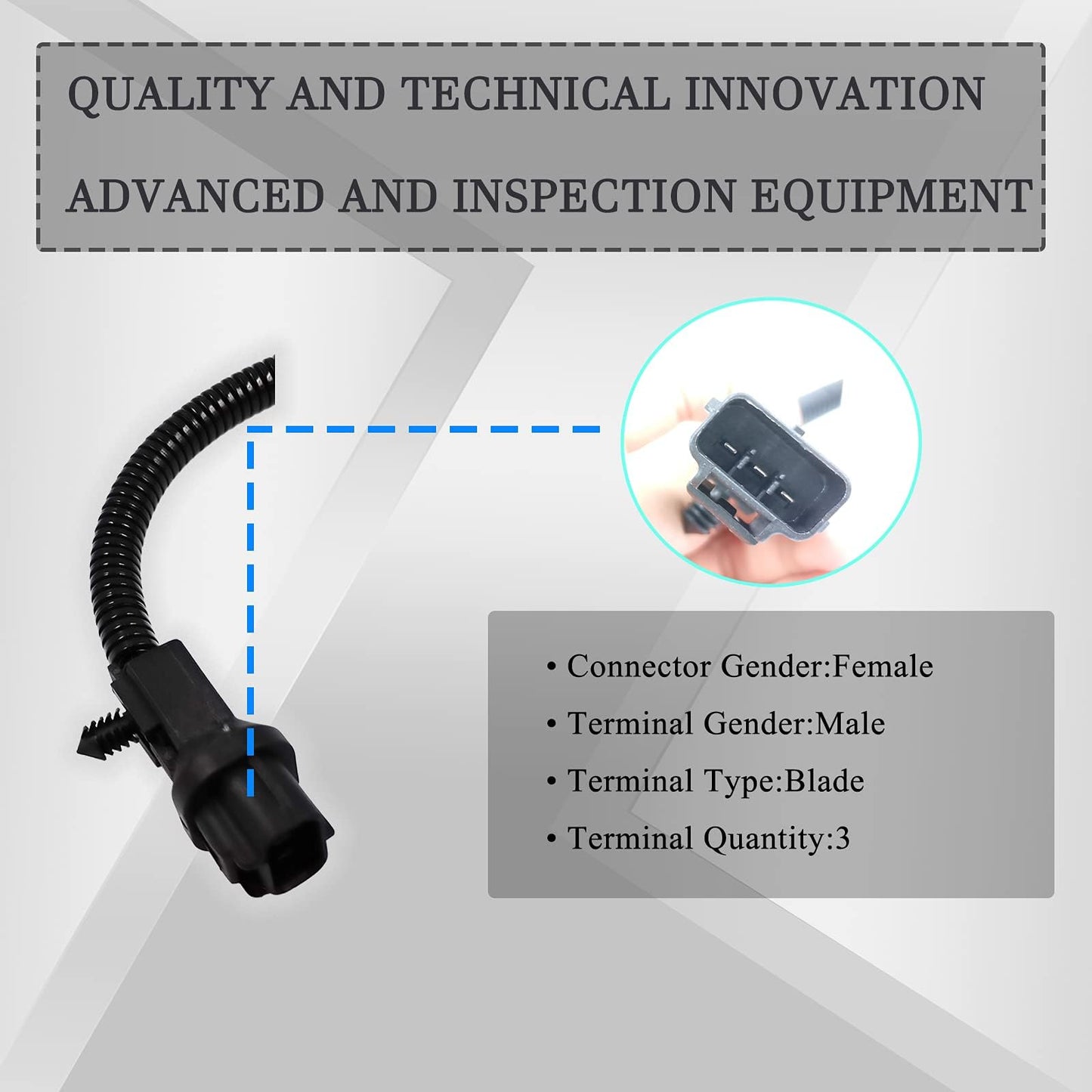 HiSport 56027865AB Crankshaft Position Sensor Compatible with Dodge Dakota 1997-2002, Jeep Cherokee 1996-2000, Jeep Wrangler 1997 1998 1999 2000 2001 2002 2003 2004 Replace 56027866, 56027867