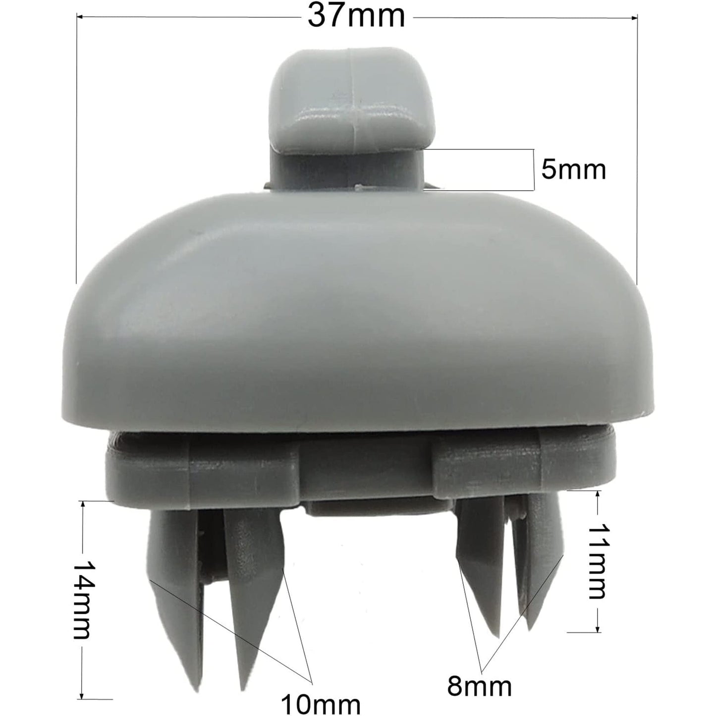 HiSport Inner Sun Visor Clips, Hook Retainer Bracket Mount Compatible with Audi A1 A3 A4 A5 Q3 Q5 S3 S4 S5 TT, 8U0857562A, 2PCS