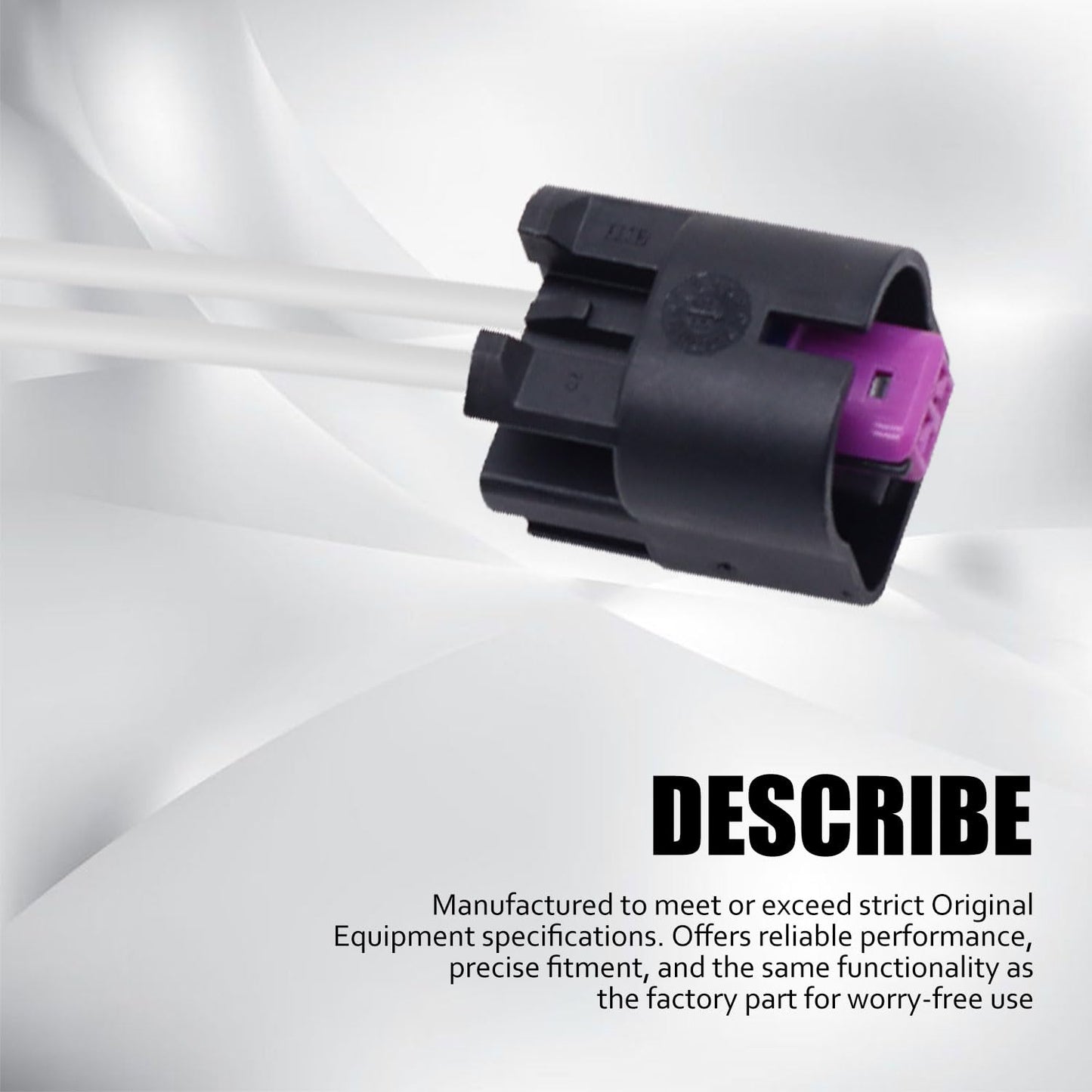 HiSport 15306137 Variable Valve Timing(VVT) Solenoid Connector Wiring Harness - Compatible with Buick Lacrosse Regal Chevrolet Captiva Sport Pontiac G5 G6 Saturn Aura Replaces 15306187 19178093