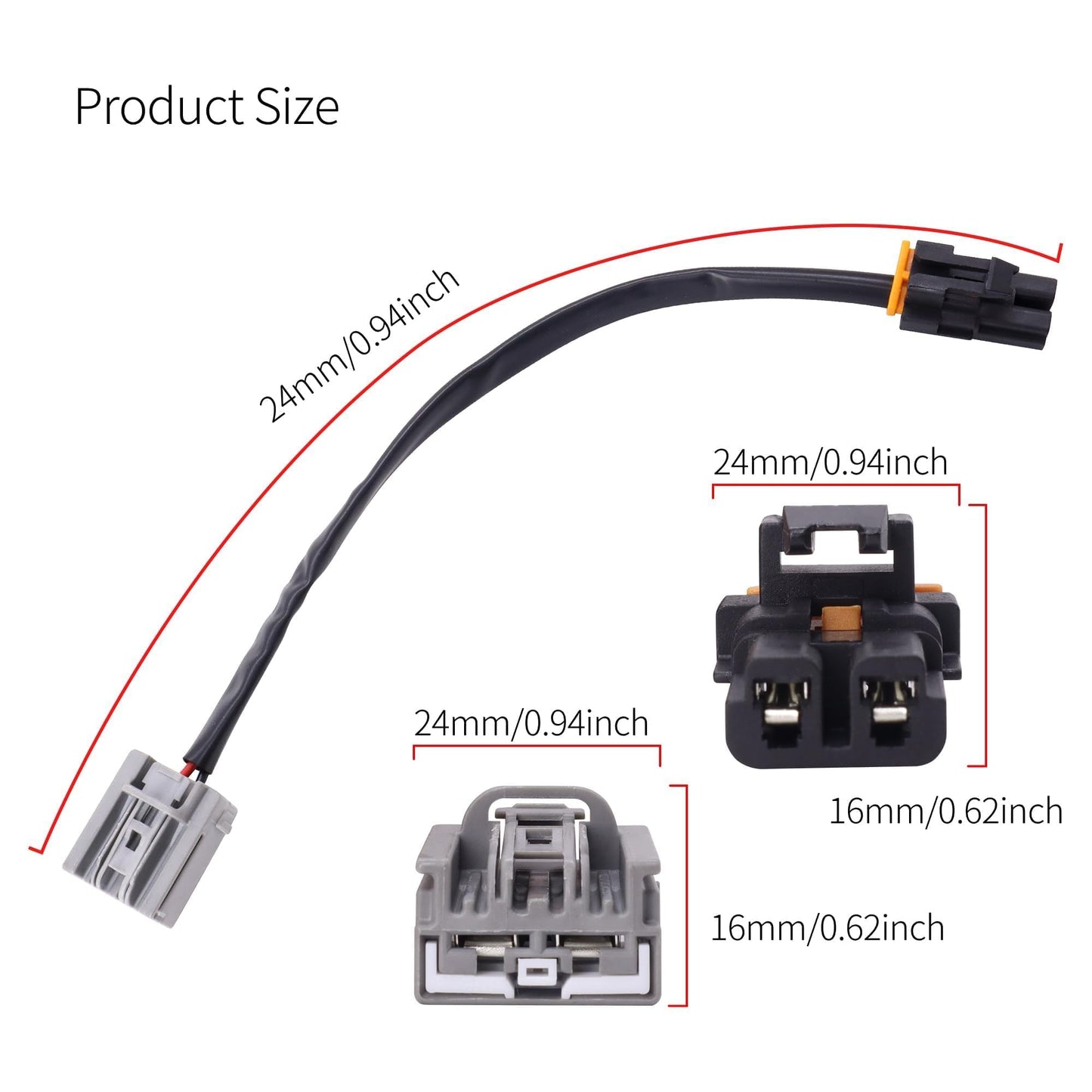 HiSport 1575221 Blower Motor Connector Compatible with Cadillac Escalade,Chevrolet Avalanche, Silverado 1500 2500 3500, Suburban 1500 2500, Tahoe, GMC Sierra 1500 2500 3500, Yukon XL 1500 2500
