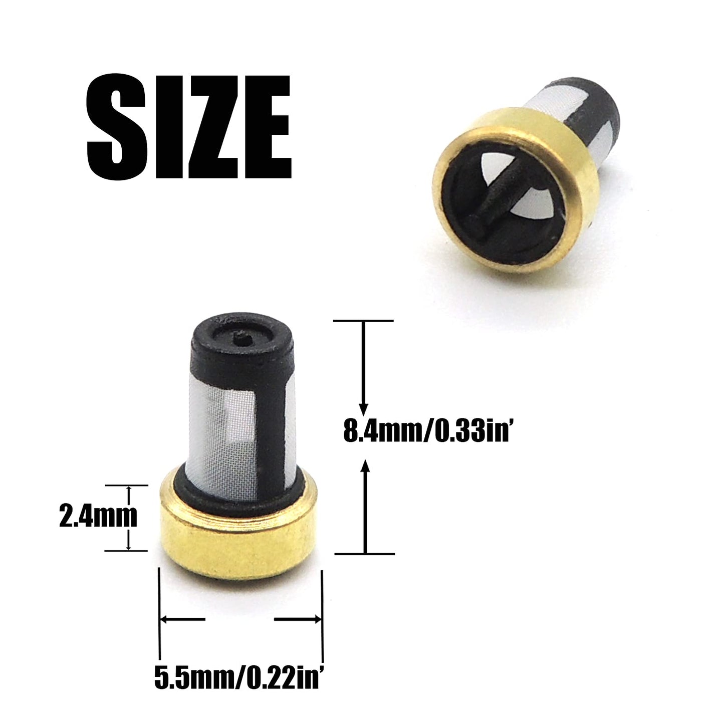 HiSport Fuel Injector Seal Kits Filter Baskets Repair Set CF109Y Compatible with Yamaha marine[50 Set]