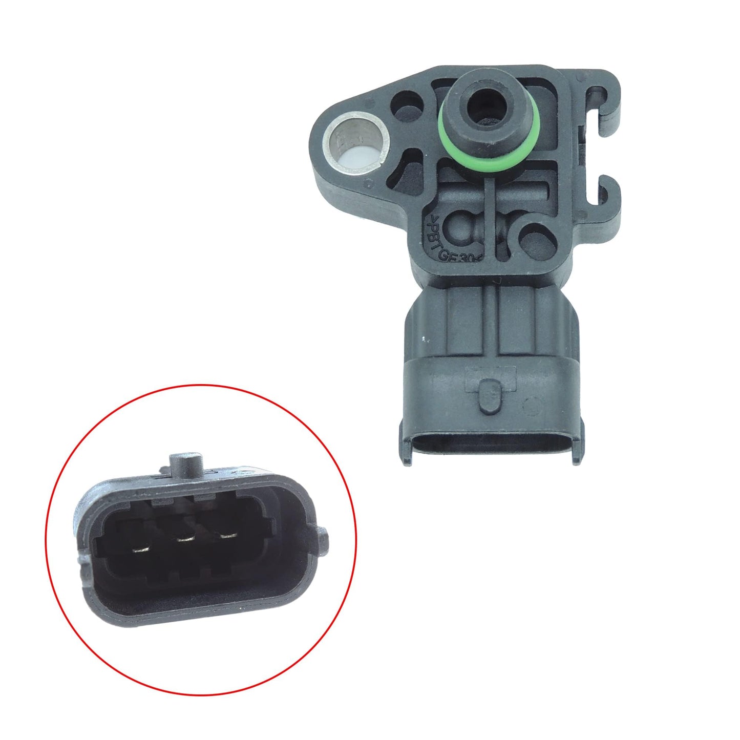 HiSport 12594942 Manifold Absolute Pressure Sensor Compatible with Buick Allure, Cadillac CTS, Chevrolet Chevy Camaro Cruze Express 1500 2500 3500 4500, GMC Canyon, Hummer H2, Isuzu I-290, Saab 9-7X