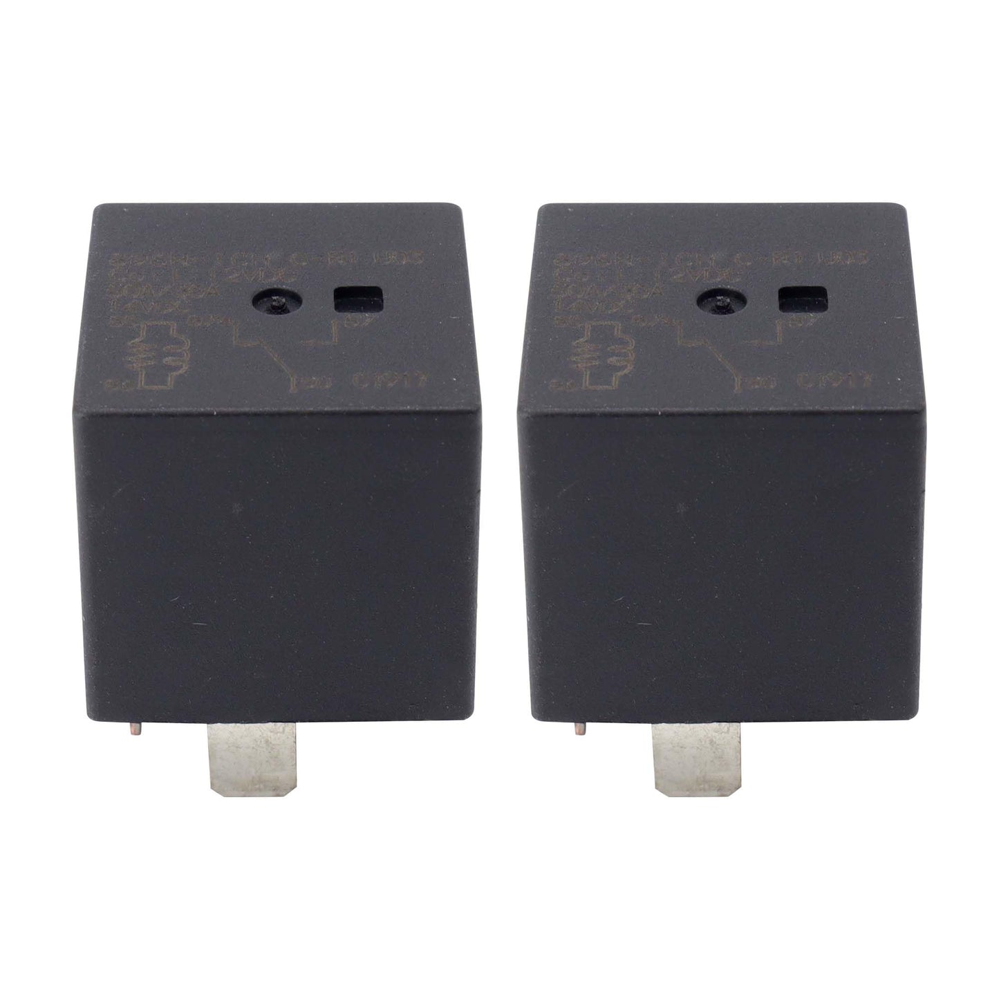 HiSport Relay 896H-1CH-C-R1-U03 5 Pins Plug-in 12VDC SPDT 50A 12V Socket Terminal Flux Tight Automotive Relay, 2PCS