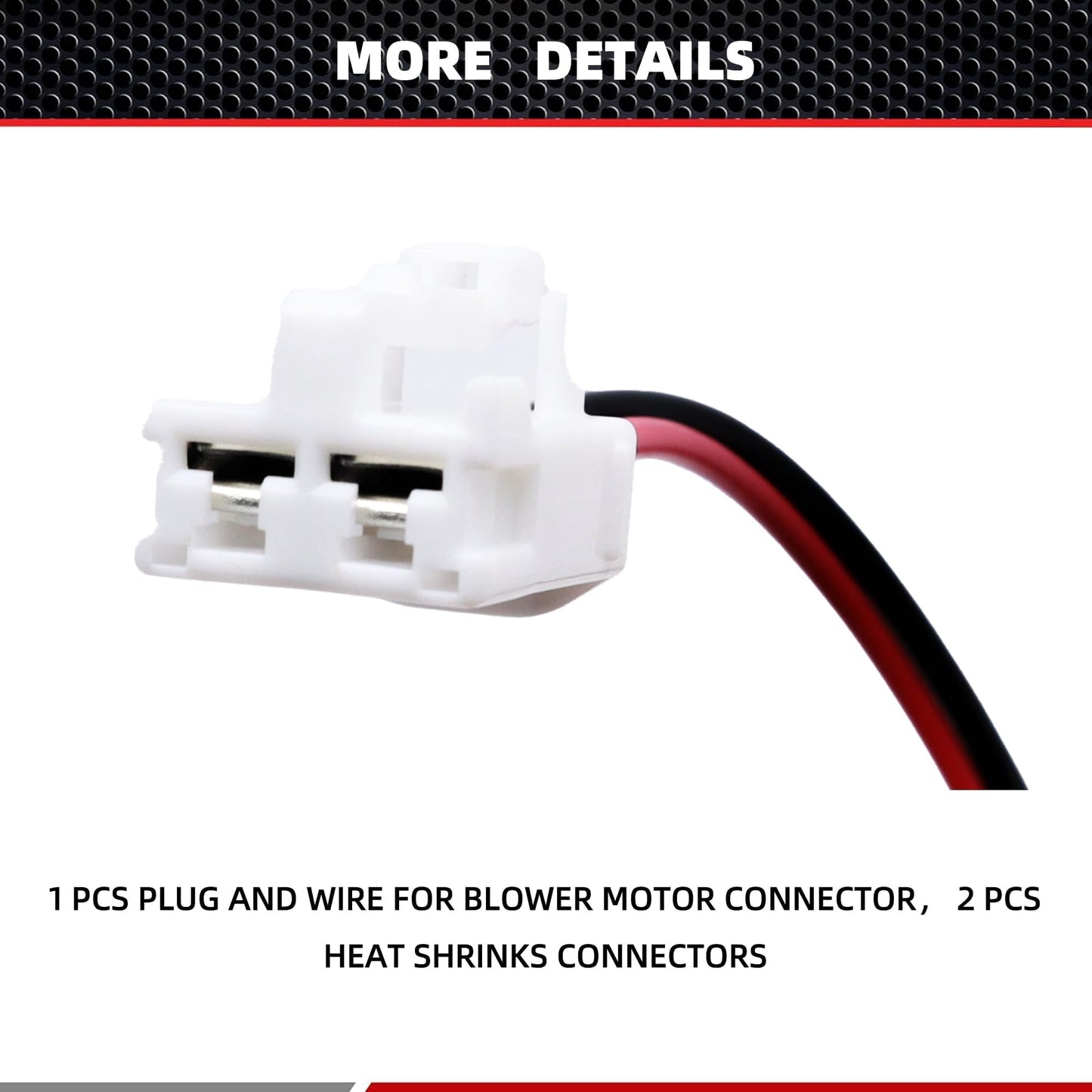 HiSport 82998-12380 Blower Motor Connector Pigtail Plug Wire/Wiring Harness Compatible with Toyota Tacoma 2005 2006 2007 2008 2009 2010 2011 2012 2013 2014 2015 2016 Replace 90980-10916