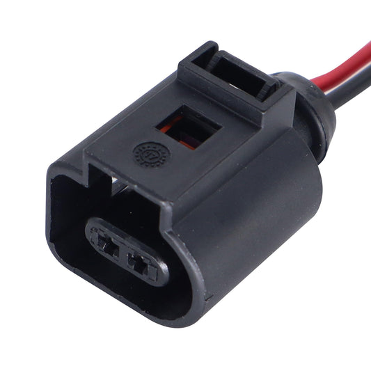 HiSport 2 Pin Temperature Sensor Wiring Harness Connector - Compatible with Auddi A4 A6 A8 Q5 Q7 Replace# 1J0973702