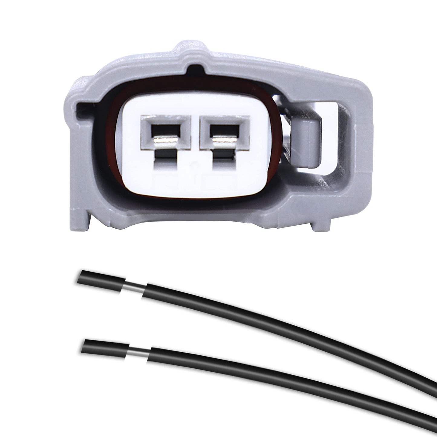 HiSport Fuel Injector Connectors 23250-22020 23250-22070 Socket Plugs with Pigtail Harness Wires EV1, EV6, EV14, Compatible with Toyota