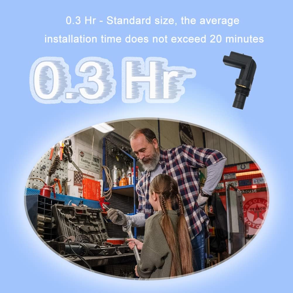 HiSport 13627566052 2PCS Camshaft Position Sensor Compatible with Mini Cooper 2007-2016, Clubman 2016, Countryman 2011 2012 2013 2014 2015 2016, Paceman 2014-2016 Replace 13627588095 0232103064