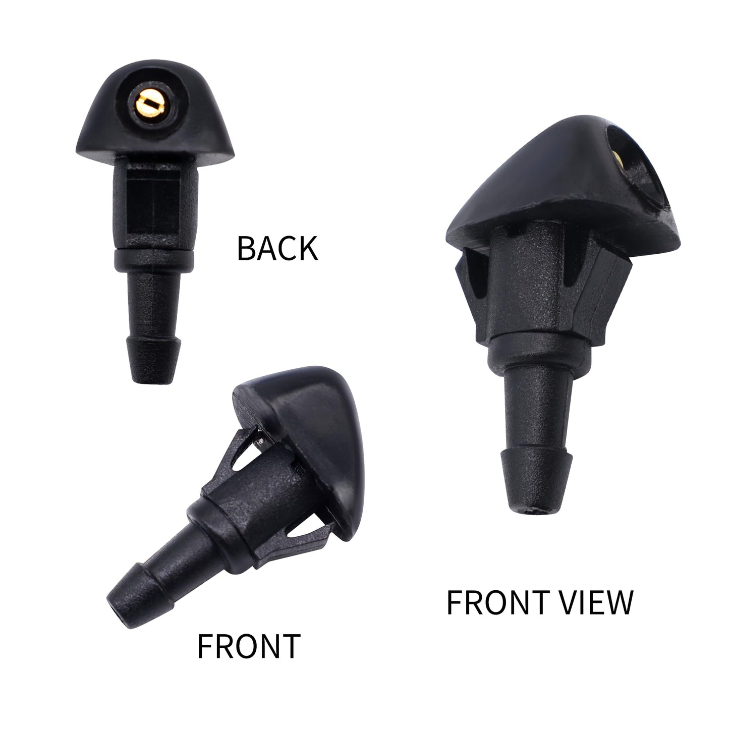 HiSport 76810-S10-A02 Windshield Sprinkler Wiper Nozzle - Compatible with Honda CR-V 1999 2000 2001 2002 2003 2004 Compatible with Acura RL 1999 2000 2001 2002 2003 2004 - (Two Side)