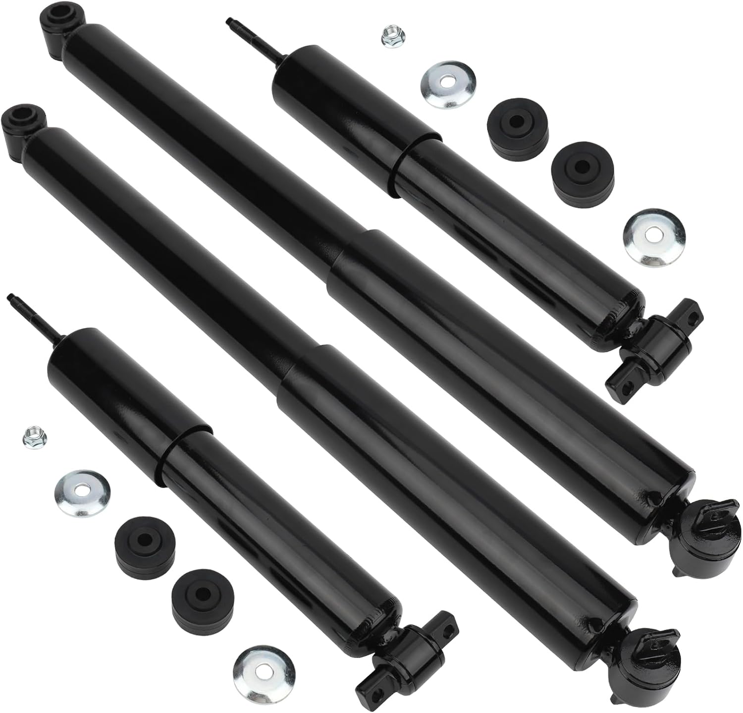 HiSport Shocks for GMC Savana 2500 3500 2003-2022, for Chevrolet Express 2500 3500 2003-2015, Front & Rear Suspension Shock Absorbers Set of 4