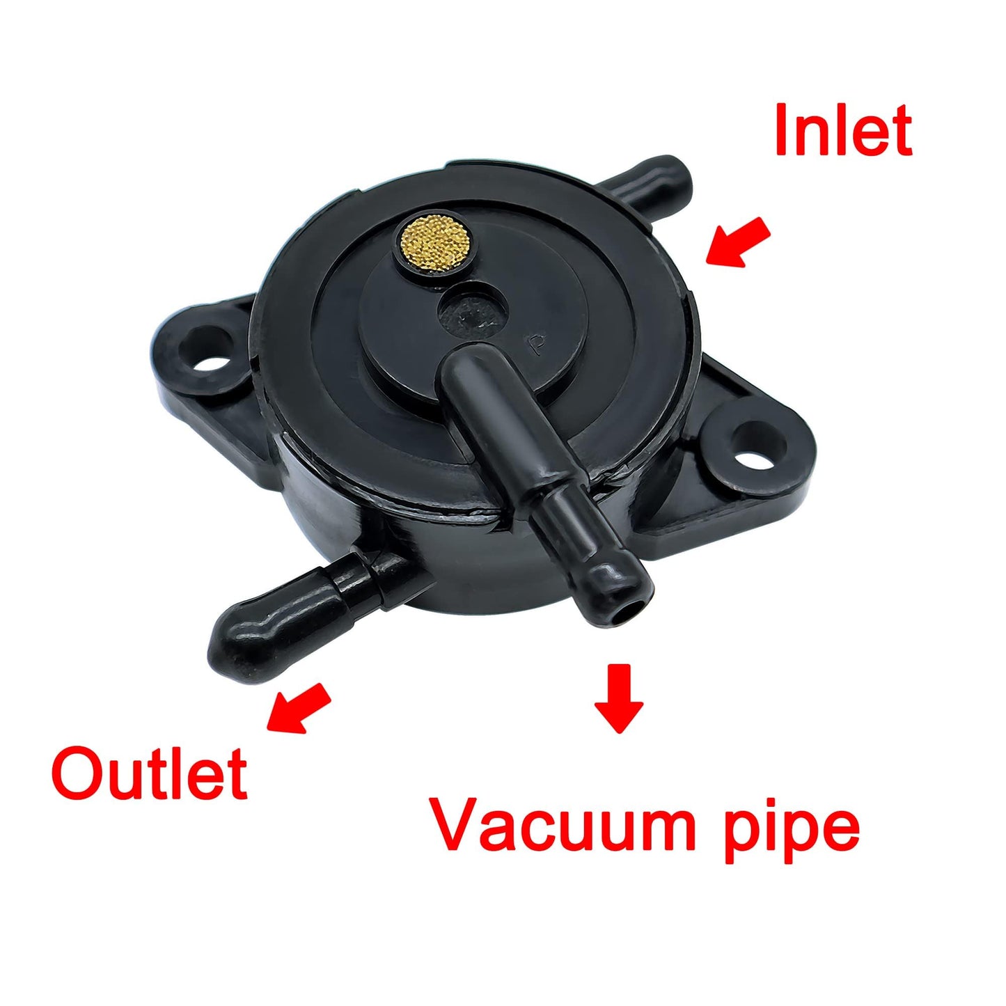 HiSport 49040-7008 Fuel Pump with Filter - Compatible with Kawasaki FR541V FR600V FR651V FR691V FR730V FS481V FS541V FS600V FS651V FS691V FS730V and John Deere 636M 647A Z445 - Replaces 49040-0770