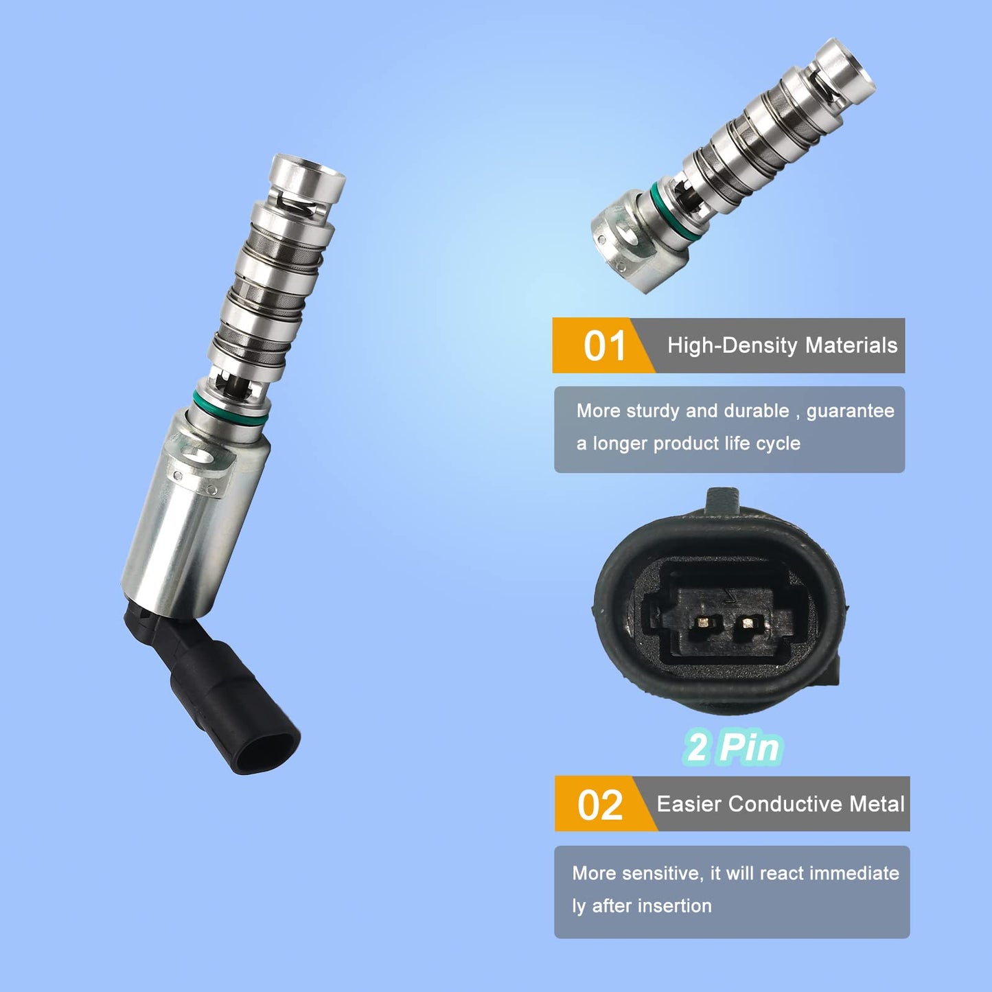 HiSport VVT 24375-2E100 Variable Valve Timing Compatible with Hyundai Elantra 2012-2018, Elantra gt 2013-2018, Tucson 2017-18; Compatible with Kia Forte/ Forte5 2014-2017, Optima 2017, Soul 2012-2017