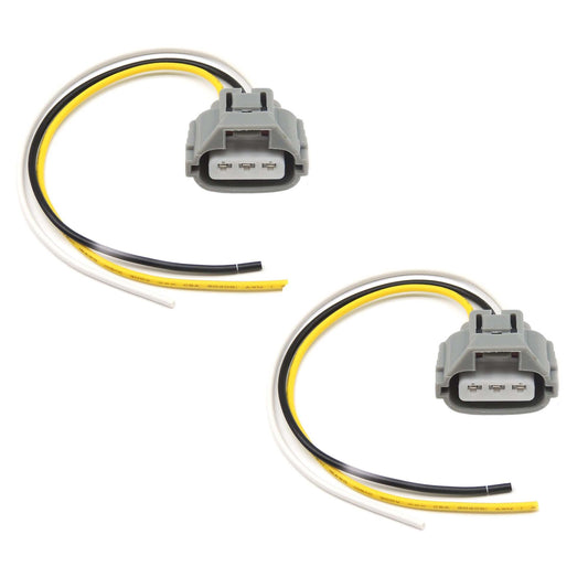 HiSport 3-Wire Front Turn Signal Wiring Connector Plug Pigtail Wire Harness Compatible with Toyota Camry Tacoma Tundra Replacement for 90075-60060 9007560060, 2PCS
