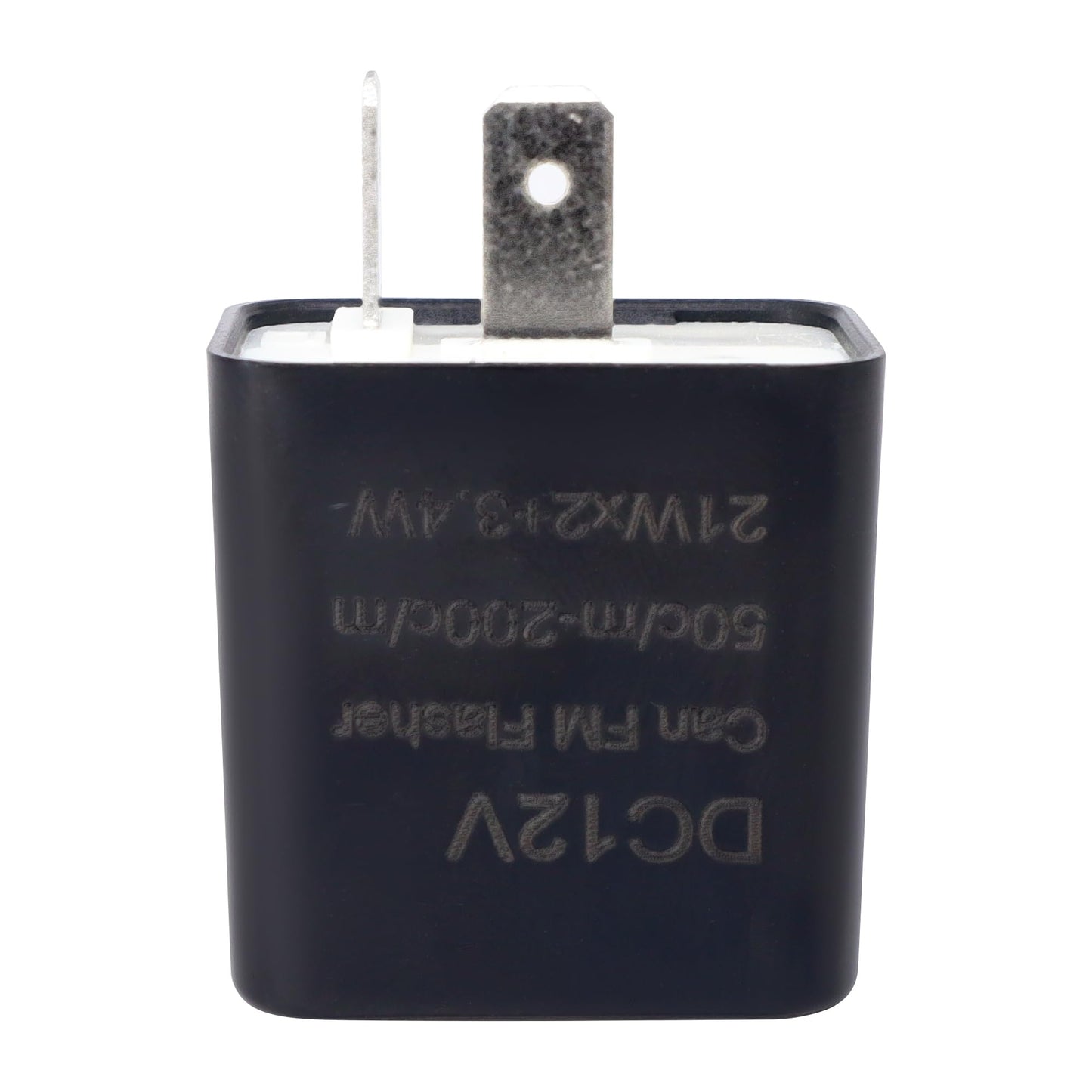 HiSport 12V 2 PIN Adjustable Electronic Flasher Relay Compatible with Honda Grom 125, Kawasaki ZX6R, 250R, Ninja 300, Z300, Black Blinker Relay Fix for LED Turn Signal Light Bulbs 4PCS