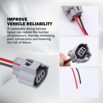 HiSport Variable Valve Timing(VVT) Solenoid Connector Wiring Harness - Compatible with Chevrolet Equinox Malibu Hyundai Equus Genesis Kia Borrego Forte Toyota 4Runner Avalon Replaces 88988460