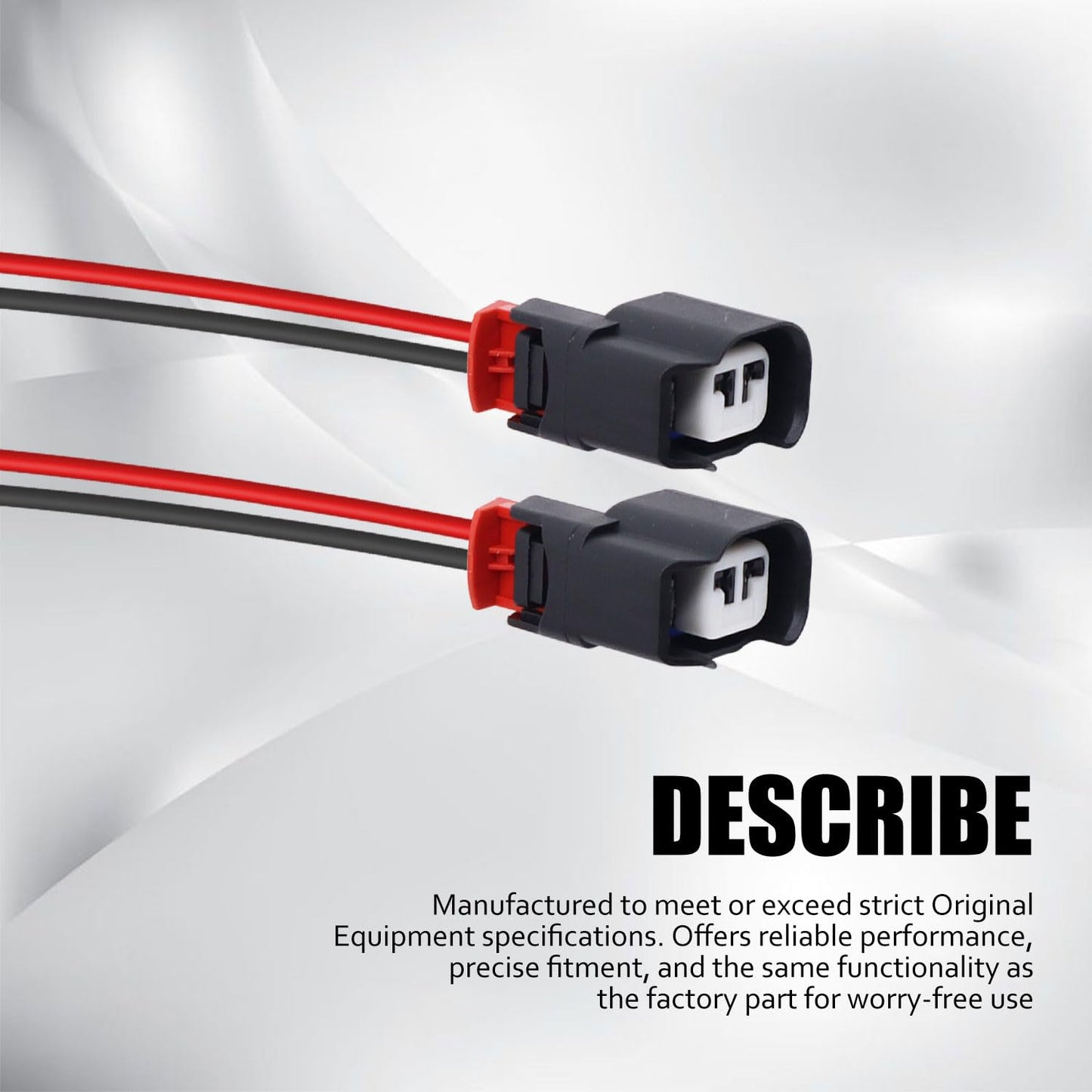 HiSport ABS Wheel Speed Sensor Connector - Compatible with Cadiliac Chevrolet Ford Dodge Replaces 645-134 S-1895 3U2Z14S411BXAB