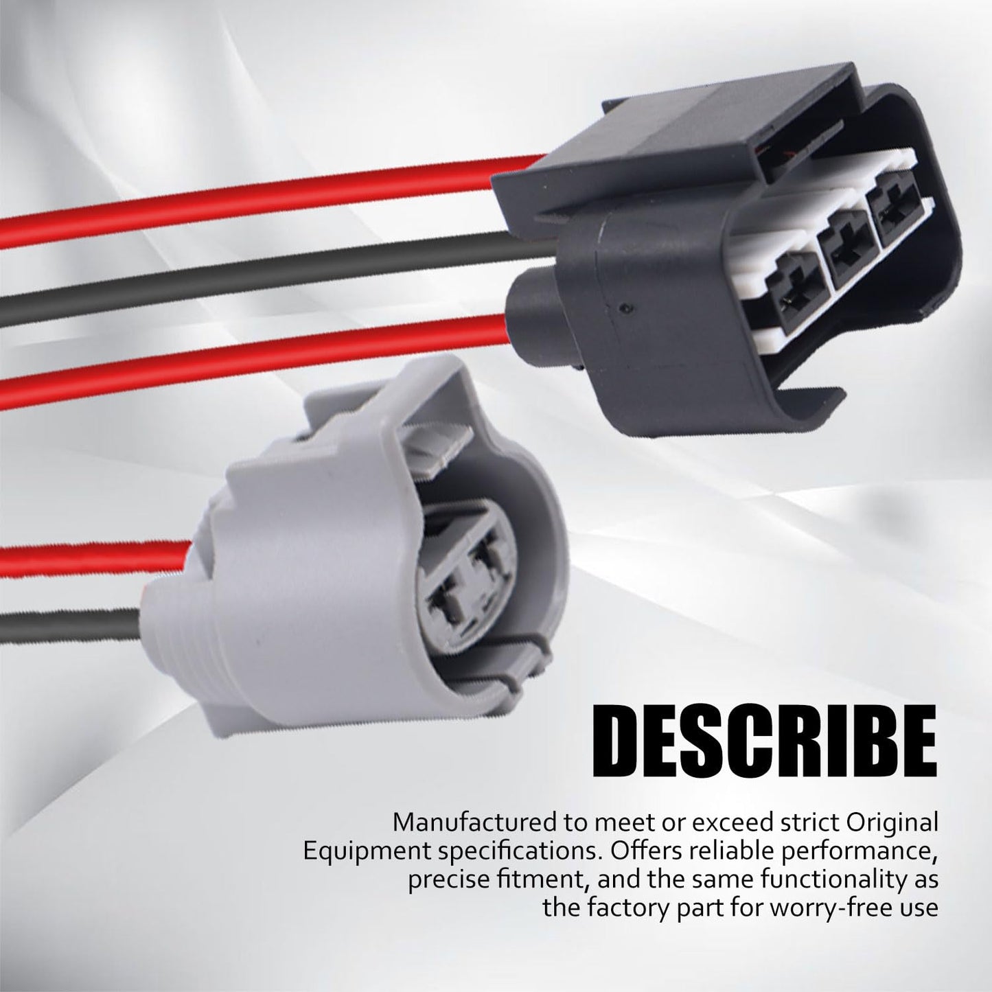 HiSport Cooling Fan Resistor Wiring Harness Connector 25385-07550 - Compatible with Hyundai Sonata Elantra GT Elantra Coupe Compatible with Kia Optima Soul Forte Koup Forte5 2011-2017