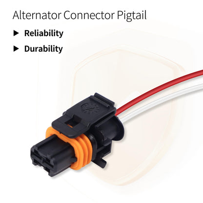 HiSport Alternator Connector Pigtail 25877026 Compatible With Cadillac Chevy GMC Hummer